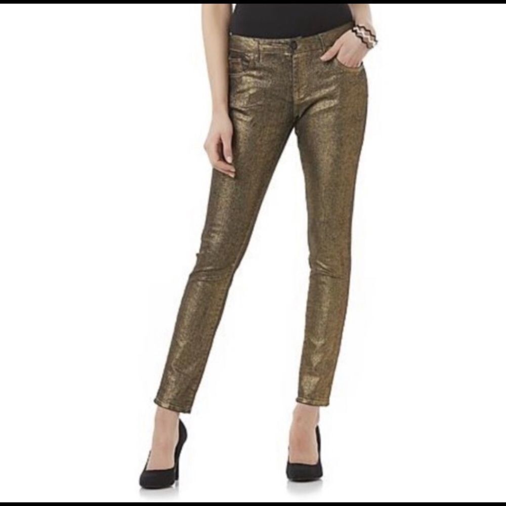 Bongo Gold Skinny Jeans NWT